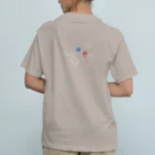 Le cabinet de curiositéのMille mercis （白・背面） Organic Cotton T-Shirt