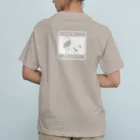 しまのなかまfromIRIOMOTEのひきかえすかもしれない（シロハラクイナ・白）バックプリント Organic Cotton T-Shirt