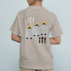 PGcafe-ペンギンカフェ-のホットケーキ三兄弟ペンギン オーガニックコットンTシャツ