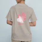 Sachie1997のチャボ.ピンク オーガニックコットンTシャツ