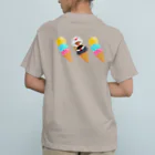 Lily bird（リリーバード）のアイスと文鳥ず② オーガニックコットンTシャツ