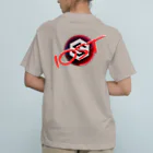 IOST_Supporter_CharityのIOST（バックプリントシリーズ）【ホッパーデザイン】 オーガニックコットンTシャツ