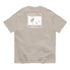 しまのなかまfromIRIOMOTEのひきかえすかもしれない（シロハラクイナ・白）バックプリント Organic Cotton T-Shirt