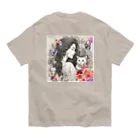 Jj-O_O-Jjの【母の日オススメ】聖母と神猫〜薔薇園〜 Organic Cotton T-Shirt