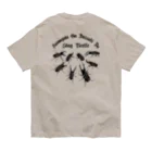 Beejouxのクワガタが大好きだ(ブラックデザイン) Organic Cotton T-Shirt