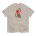 One Day Surf. by Takahiro.Kのhibiscus & dolphins オーガニックコットンTシャツ