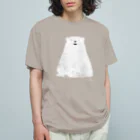 いきものだもののクールなシロクマさん オーガニックコットンTシャツ