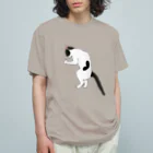 小鳥と映画館のグッドラックな猫 オーガニックコットンTシャツ