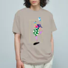 fig-treeの水玉の女01 オーガニックコットンTシャツ