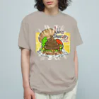 ﾓﾘ('ω')ﾓﾘのうんこバーガー オーガニックコットンTシャツ