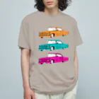 NIKORASU GOの外車外車外車 オーガニックコットンTシャツ