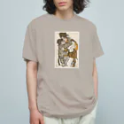 世界の絵画アートグッズのエゴン・シーレ《シーレの妻と小さな甥っ子》 オーガニックコットンTシャツ