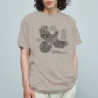 雁花工房（寄付アイテム販売中です）のWild plants of HOTOKENUMA-wetlands（黒） Organic Cotton T-Shirt