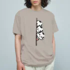 COULEUR PECOE（クルールペコ）のめんこいこけし（チラリ×３ オーガニックコットンTシャツ