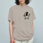 てつくんのお店の手書き やんわりワンコ  オーガニックコットンTシャツ