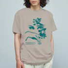 坊主ストリッパー・清水くるみの耳なし芳一(ブルーグリーン) Organic Cotton T-Shirt