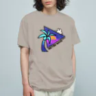 Sato Manakaのレトロウェイブなうさぎ Organic Cotton T-Shirt