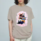 ヤママユ(ヤママユ・ペンギイナ)のうさぺん。(ハートフレーム) Organic Cotton T-Shirt