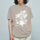 iwakunikogyoの鉄神01白インク Organic Cotton T-Shirt