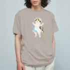 Quatre Illustrationのネコがきてみた♬ 01-S.バレリーナ オーガニックコットンTシャツ