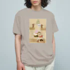 kiki25のくまのドーナツ屋(絵本風)   オーガニックコットンTシャツ