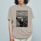 MUGEN ARTのムンク　叫び　Munch / The Scream リトグラフ　 オーガニックコットンTシャツ