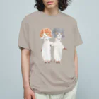 トコロコムギのスコかぶりにゃんこ Organic Cotton T-Shirt