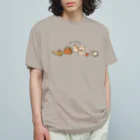 kiki25のコーギーと朝ごはん オーガニックコットンTシャツ