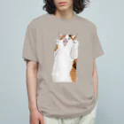 トコロコムギのあくびが出るにゃ〜〜〜 Organic Cotton T-Shirt