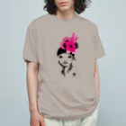 イラストレーターこたけゆか 公式オリジナルグッズのFlower girl Organic Cotton T-Shirt