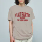 Mappila SHOPのカレッジ風［ネバダカラー］　フラットアース　FLATEARTH Organic Cotton T-Shirt