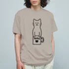 TGTの【猫コップ】 Organic Cotton T-Shirt