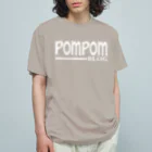 mf@PomPomBlogのPOM CRUZ（white） オーガニックコットンTシャツ