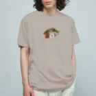 ＠meiliecat🐈original goodsのもうちょっとだけ寝かせて😾Let me snooze a little longer. オーガニックコットンTシャツ