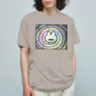 B-catの円周率グルグル蛙（両面シャツ） Organic Cotton T-Shirt