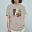 BURGER_USAGIのバーガーUSAGI オーガニックコットンTシャツ