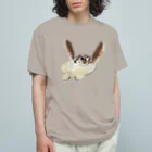 カメの歩みのアカウミガメ オーガニックコットンTシャツ