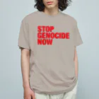 meril_goods_storeのSTOP GENOCIDE NOW オーガニックコットンTシャツ