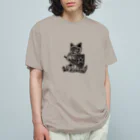 AXL CATのガウェイン (AXL CAT) オーガニックコットンTシャツ