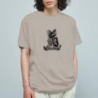 AXL CATのトリスタン (AXL CAT) オーガニックコットンTシャツ