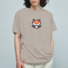 終わらない夢🌈の可愛い💕きつね🦊✨ オーガニックコットンTシャツ