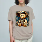 Kuma-Chanのアートなくまちゃん オーガニックコットンTシャツ