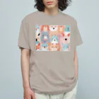 テフラんずの動物ファッションショー オーガニックコットンTシャツ