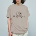 lemonysnow/ハリネズミグッズのハリネズミとバイク Organic Cotton T-Shirt