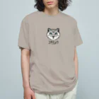 オガワユミエの08ユキヒョウ（キャラ） オーガニックコットンTシャツ