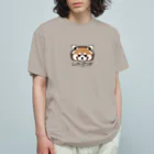 オガワユミエの09レッサーパンダ（キャラ） オーガニックコットンTシャツ