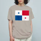 お絵かき屋さんのパナマの国旗 オーガニックコットンTシャツ