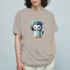 JUPITERの自由のペンギン像 オーガニックコットンTシャツ