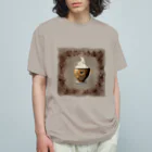 leisurely_lifeのA richly decorated coffee-inspired T-shirt design Organic Cotton T-Shirt