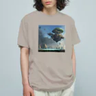 million-mindの浮く島 オーガニックコットンTシャツ